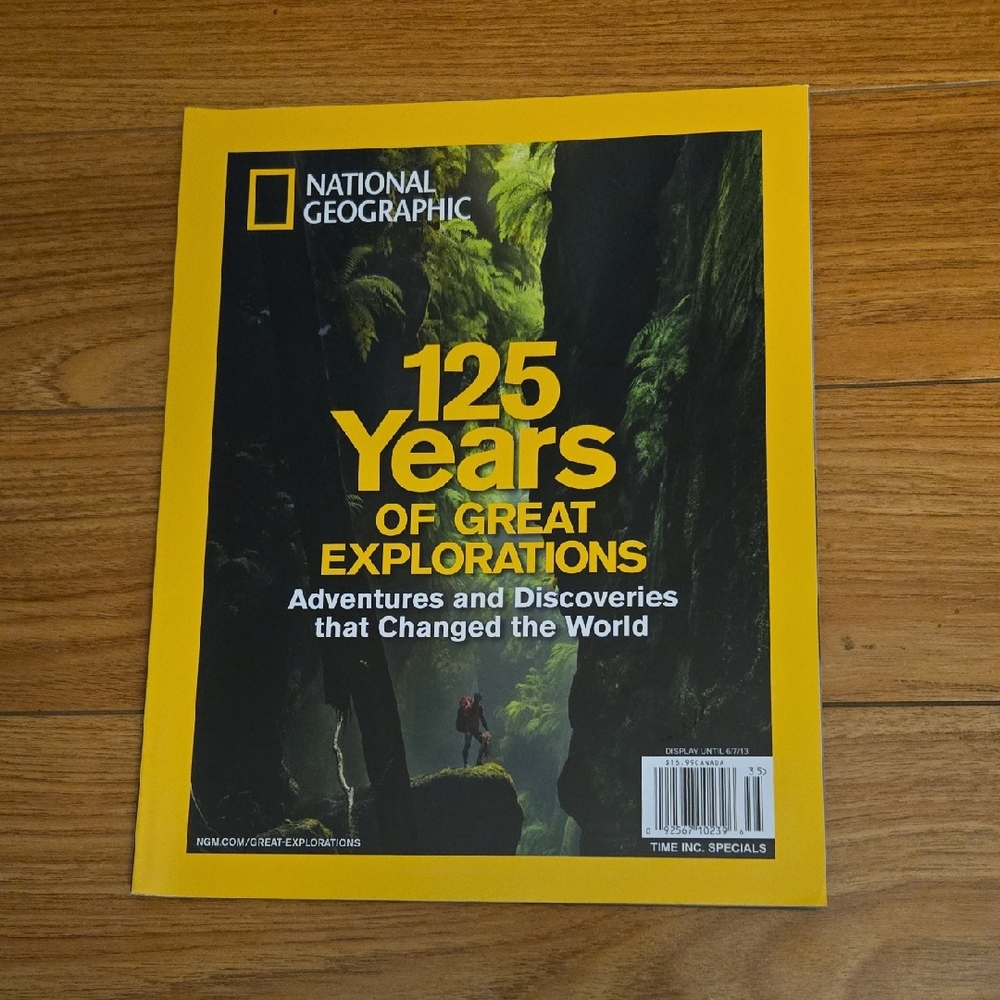 National Geographic Yellow-Trim Magazine Cover with Forest Image